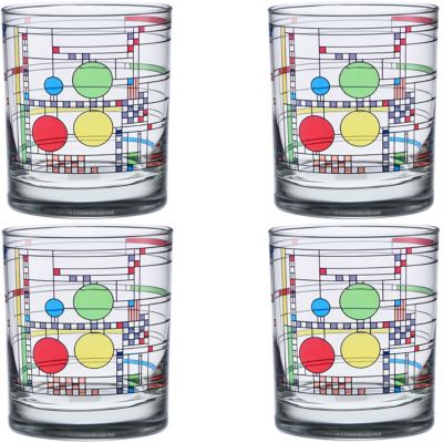 Culver - Coonley Playhouse 14-Ounce DOF Double Old Fashioned Glass Set of 4
