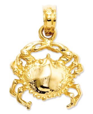 Macy's - 14k Gold Charm, Crab Charm
