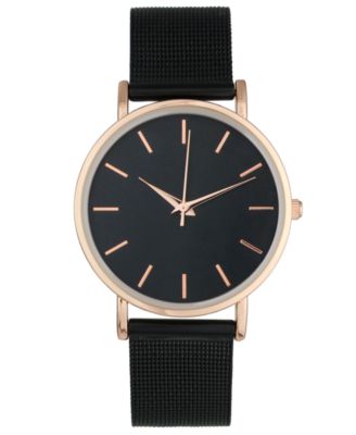 I.N.C. International Concepts - Women's Jet-Tone Chain-Mesh Bracelet Watch 36mm