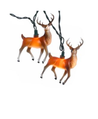 Kurt Adler - 10-Light 4.5-Inch Plastic Reindeer Light Set