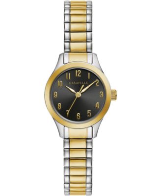 Caravelle - Women's Two-Tone Stainless Steel Expansion Bracelet Watch 24mm