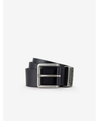 A|X Armani Exchange - |X  AX Logo Leather Belt