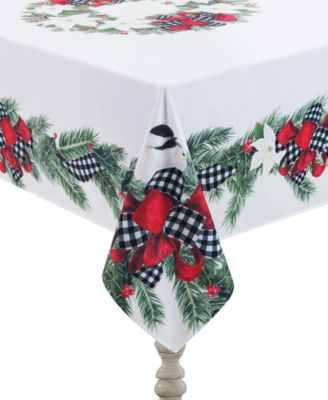 Laural Home - Christmas Trimmings tablecloth - 84" x 70"