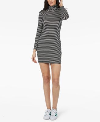 Bebe - Juniors' Striped Face Mask Bodycon Dress