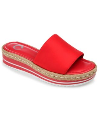 Journee Collection - Collection Women's Rosey Espadrille Platform Wedge Sandals