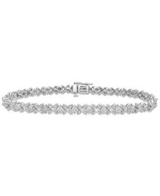Wrapped in Love - Diamond Butterfly Link Bracelet (1 ct. t.w.) in Sterling Silver