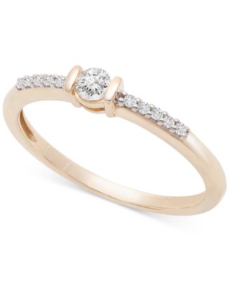 Wrapped - Diamond Stack Ring (1/6 ct. t.w.) in 14k Gold