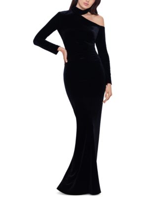 XSCAPE - Velvet Cutout Gown