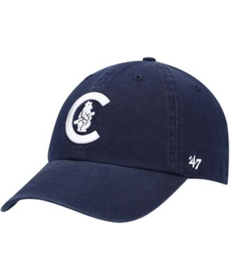 '47 Brand - Men's Chicago Cubs C Bear Logo Cooperstown Collection Clean Up Adjustable Cap