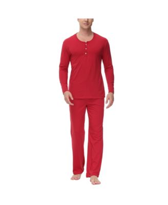 INK+IVY - Men's Two Piece Henley Pajama Set