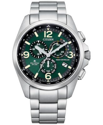 Citizen - Men's Chronograph Promaster Land Stainless Steel Bracelet Watch 45mm