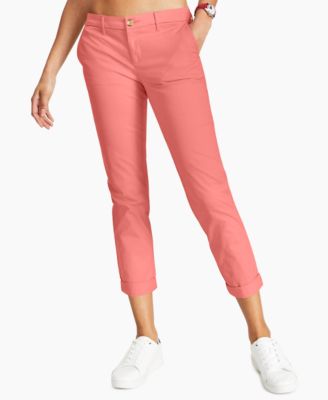 Tommy Hilfiger - Rolled-Hem Straight-Leg Chino Pants