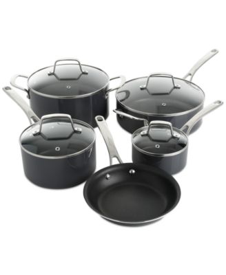 Martha Stewart Collection - Lockton 10-Pc. Nonstick Aluminum Cookware Set