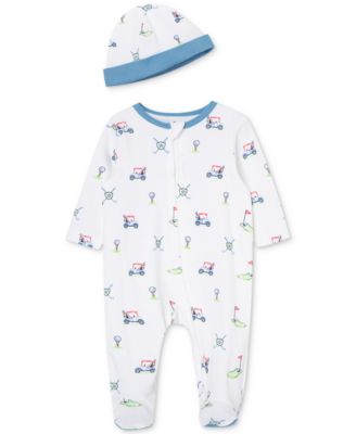 Little Me - Baby Boys Golf Club Coverall with Hat