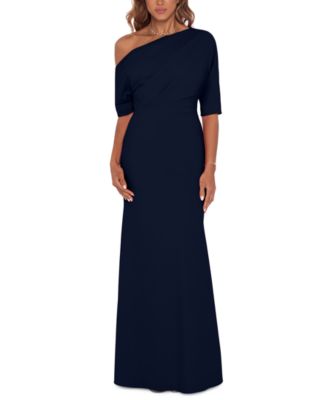 Betsy & Adam - Off-the-Shoulder Scuba Gown