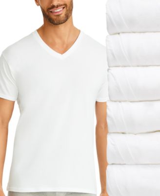 Hanes - Men's Ultimate 6pk. V-Neck T Shirts