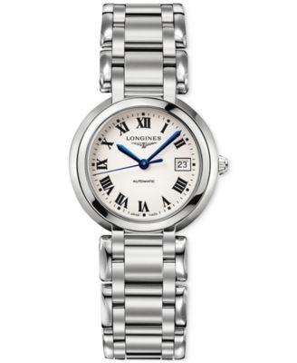 Longines - Women's Swiss Automatic PrimaLuna Stainless Steel Bracelet Watch 30mm