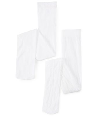 Trimfit - Girls' or Little Girls' 2-Pack Lace Microfiber Tights