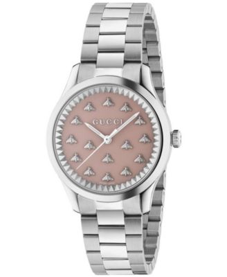 Gucci - Women's Swiss G-Timeless Stainless Steel Bracelet Watch 32mm