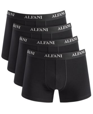 Alfani - Men's 4-Pk. Moisture-Wicking Cotton Trunks