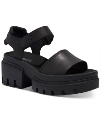 Timberland - Women's Everleigh Lug-Sole Block-Heel Sandals