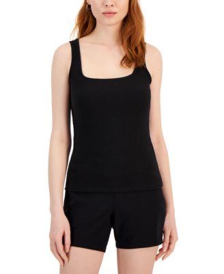 I.N.C. International Concepts - Square Neck Rib Tank