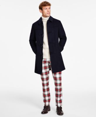 Tommy Hilfiger - Men's Modern-Fit Solid Overcoat
