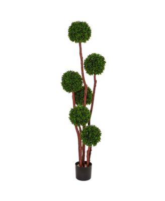 Nearly Natural - 5' Boxwood Artificial Indoor/Outdoor Tree