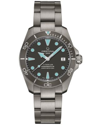 Certina - Women's Swiss Automatic DS Action Diver Titanium Bracelet Watch 38mm
