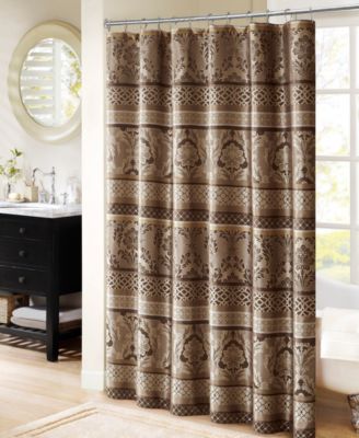 Madison Park - Bellagio 72" x 72" Jacquard Shower Curtain