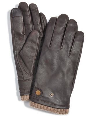 Club Room - Men's Quilted Cashmere Gloves
