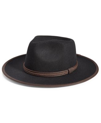 Scala - Men's Provato Knit Faux-Wool Safari Hat with Faux-Leather Band