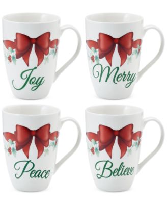 Winterberry - Sentiment Mugs, Set of 4
