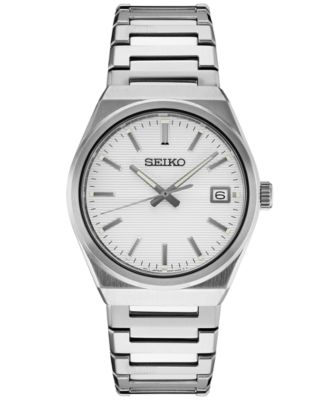Seiko - Men's Essentials Stainless Steel Bracelet Watch 39mm