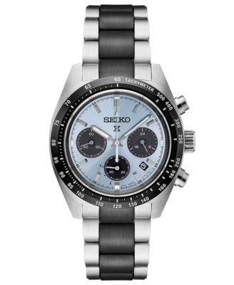 Seiko - Men's Chronograph Prospex Speedtimer Solar Two-Tone Stainless Steel Bracelet Watch 39mm