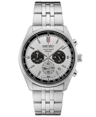 Seiko - Men's Chronograph Essentials Stainless Steel Bracelet Watch 42mm