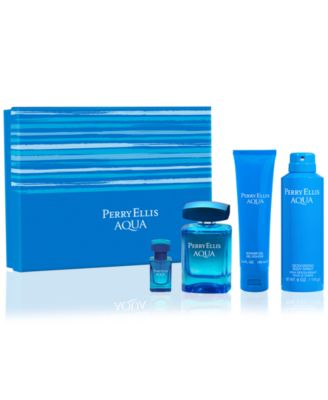 Perry Ellis - Men's 4-Pc. Aqua Eau de Toilette Gift Set