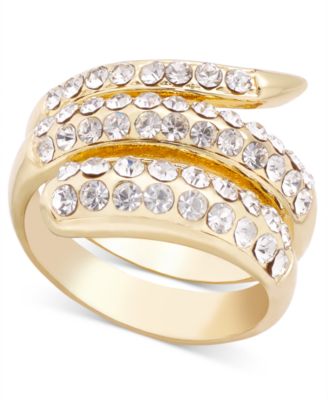 I.N.C. International Concepts - Gold-Tone Crystal Wrap Ring