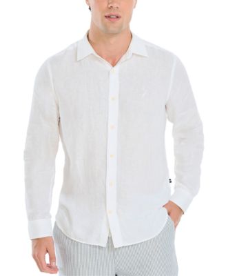 Nautica - Men's Classic-Fit Solid Linen Shirt