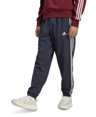 adidas - Men's AEROREADY Essentials Elastic Cuff Woven 3-Stripes Tracksuit Pants