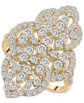 Wrapped in Love - Diamond Filigree Cluster Ring (1-1/2 ct. t.w.)