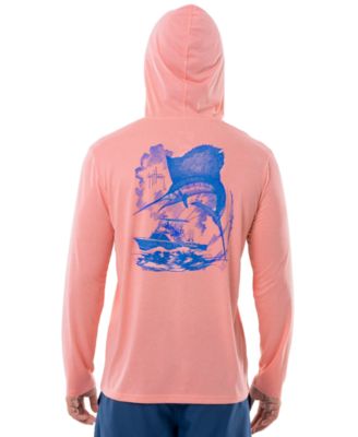 Guy Harvey - Men's Sketchy Sail Graphic Performance Hoodie