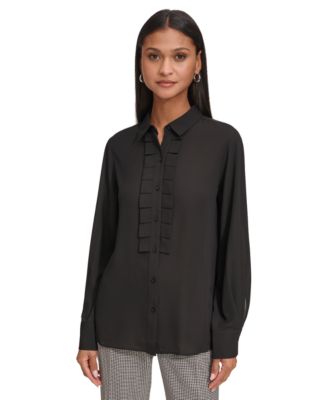 KARL LAGERFELD PARIS - Women's Ruffled Blouse