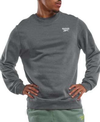 Reebok - Men's Identity Vector Regular-Fit Logo-Print Fleece Sweatshirt