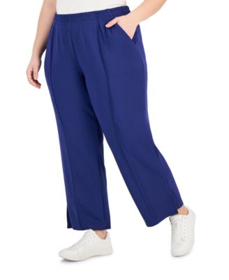 ID Ideology - Plus Size High Rise Wide Leg Sweatpants