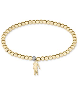 Lacoste - Two-Tone Obre Beaded Charm Bracelet
