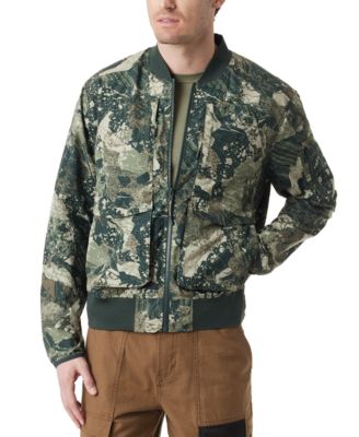 BASS OUTDOOR - Men's Easy-Pack Travel Camo Bomber Jacket