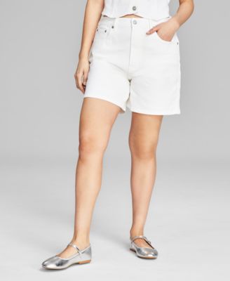 And Now This - Women's High Rise Denim Shorts