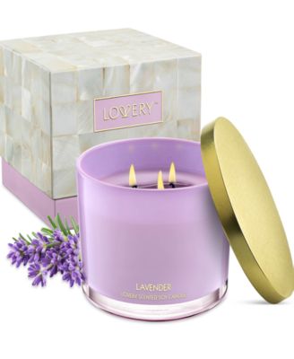 Lovery - Lavender 3-Wick Soy Candle, 13 oz.