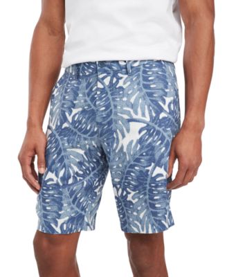 Tommy Hilfiger - Men's Harlem Tropical Print Linen Shorts